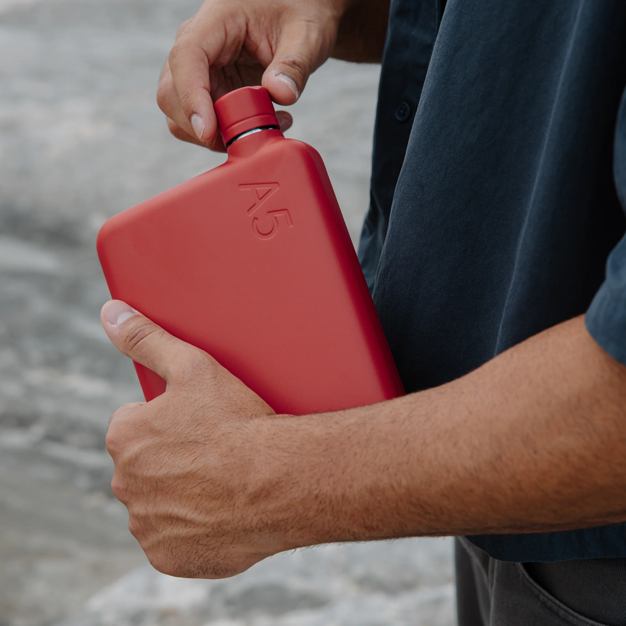 A5 memobottle (Stainless Steel) - Red - Image 4