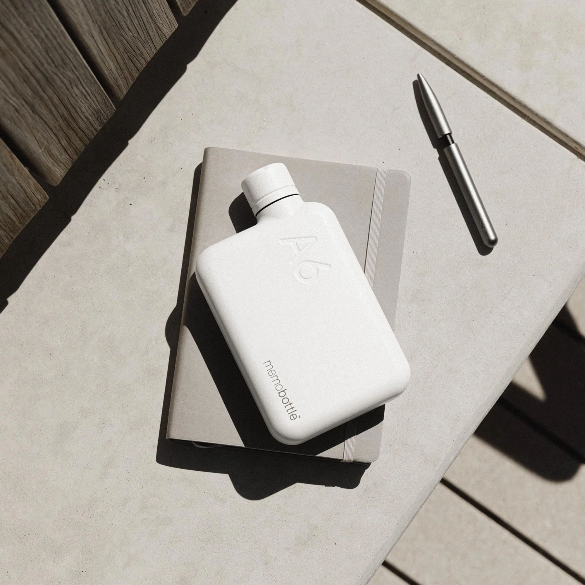 A6 memobottle (Stainless Steel) - White - Image 3