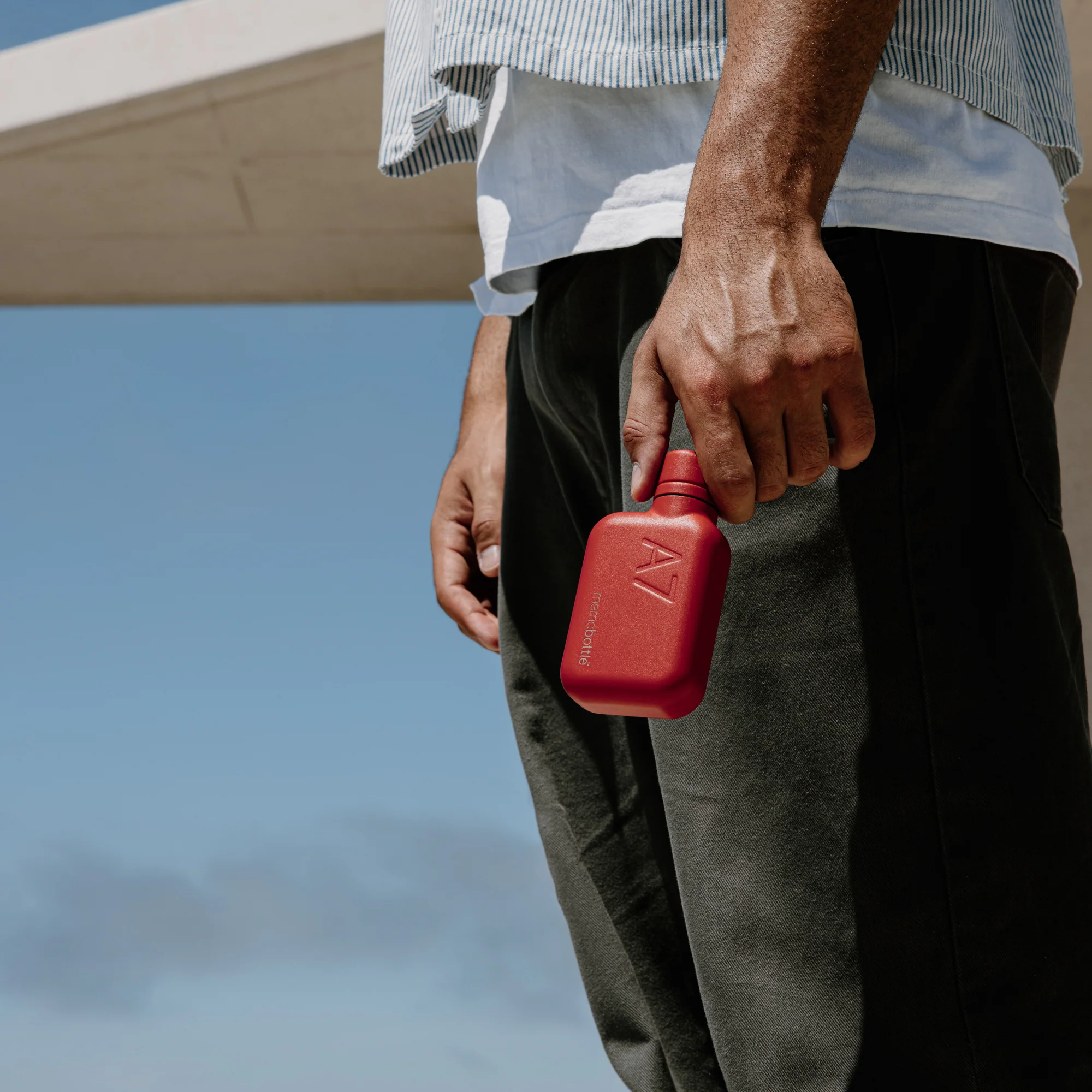 A7 memobottle (Stainless Steel) - Red - Image 3