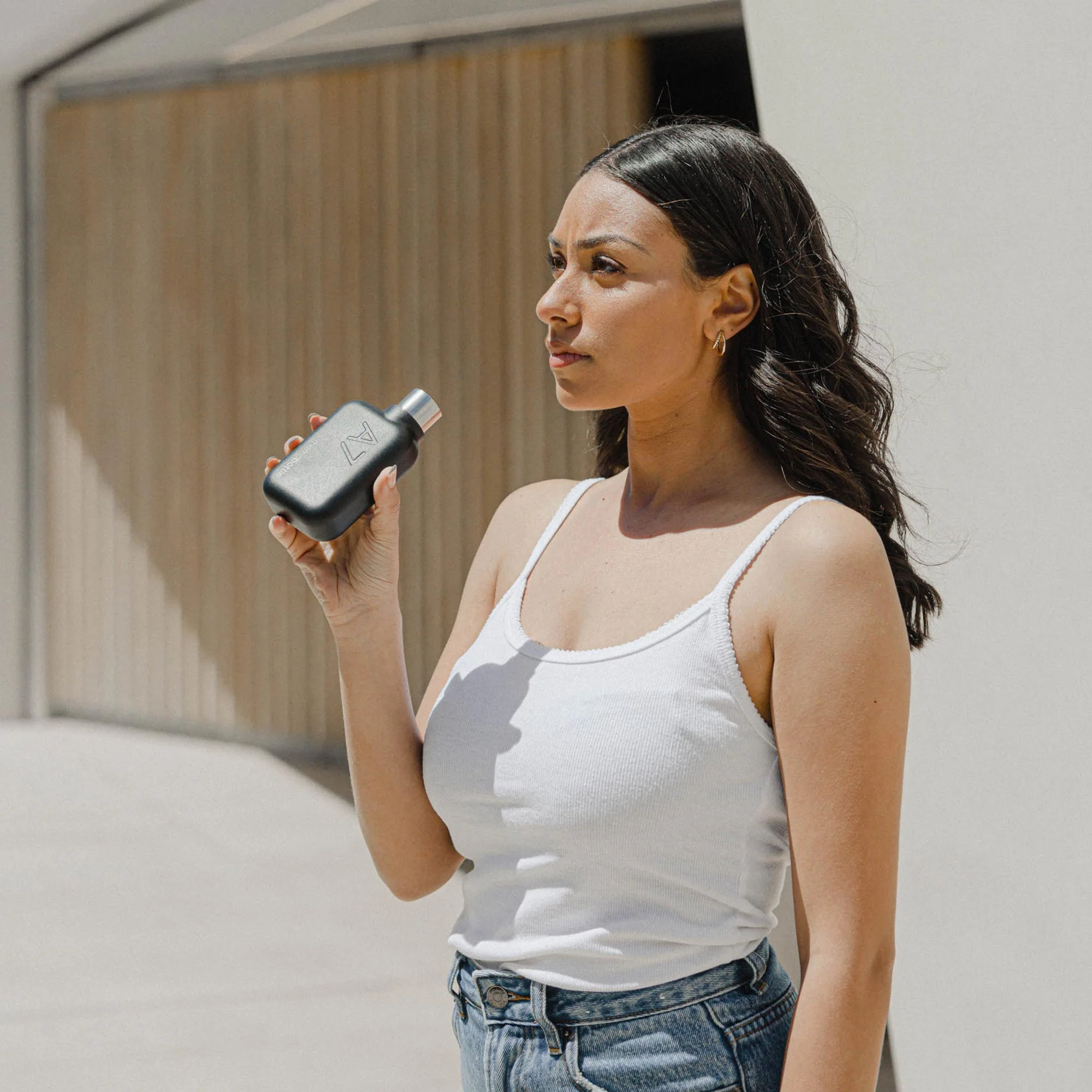 A7 memobottle (Stainless Steel) - Black - Image 3